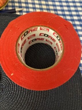 New CORE POLY TAPE 3” x approximately 60 yds Red